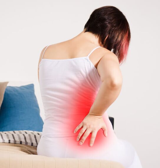 Příznaky bederní osteochondrosis